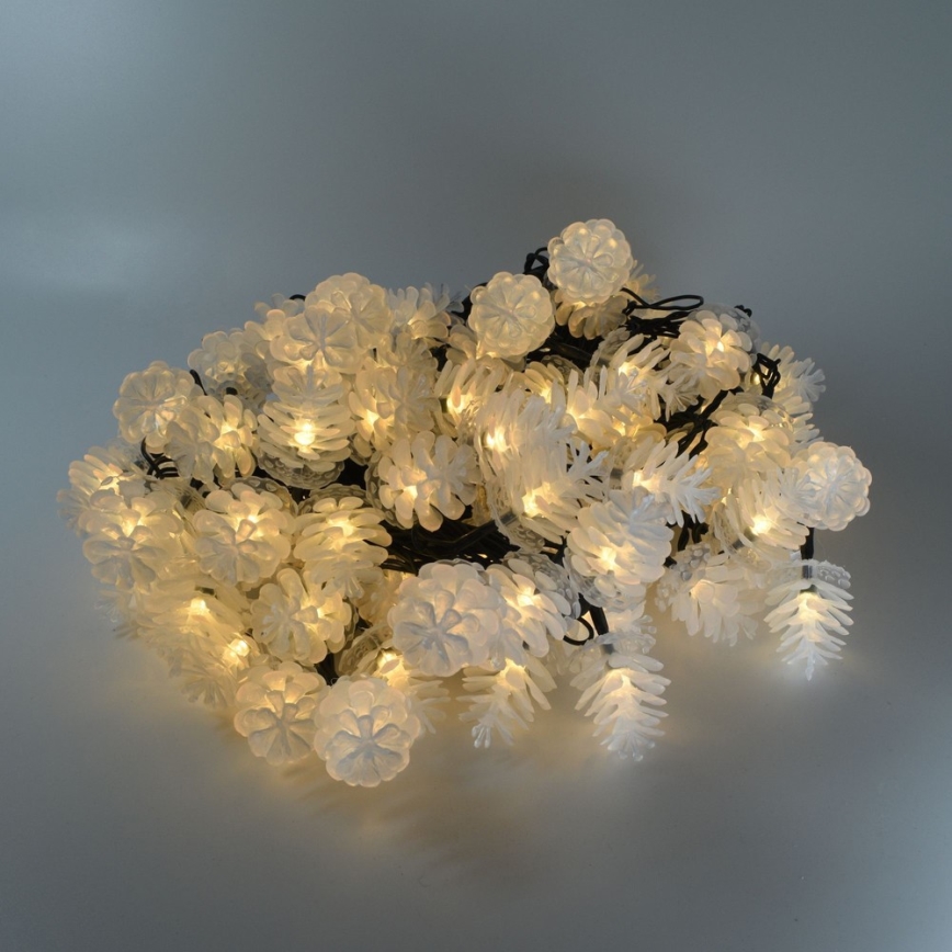 LED Zewnętrzny łańcuch bożonarodzeniowy 80xLED/25m IP44 ciepła biel