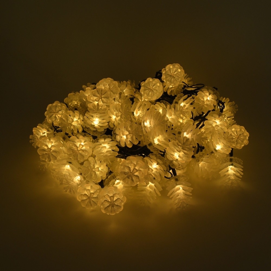 LED Zewnętrzny łańcuch bożonarodzeniowy 80xLED/25m IP44 ciepła biel