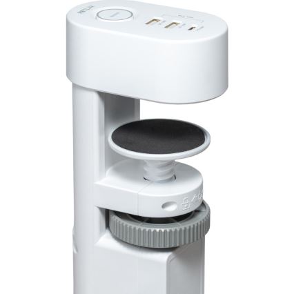 Przedłużacz z uchwytem do biurka 3 gniazda Typ E + 2xUSB-A + 1xUSB-C 1,5 m biały