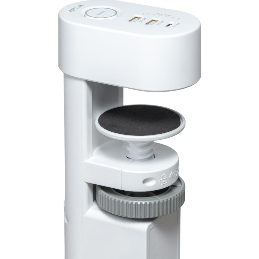 Przedłużacz z uchwytem do biurka 3 gniazda Typ E + 2xUSB-A + 1xUSB-C 1,5 m biały