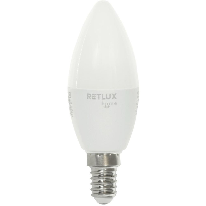 Ściemniana żarówka LED RGBW C37 E14/4,5W/230V 2700-6500K Wi-Fi Tuya