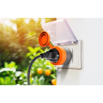 Smart zewnętrzne gniazdo 3680W/230V/Typ F SCHUKO/16A Wi-Fi IP44