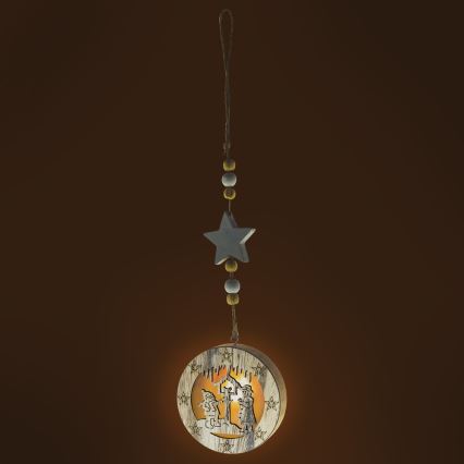 Dekoracja świąteczna LED/2xCR2032 ciepłe białe světlo