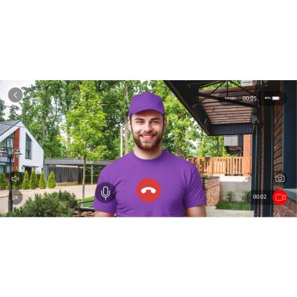Dzwonek wideo z czujnikiem ruchu 5MPx 1440p 5200 mAh Wi-Fi IP65 antracyt
