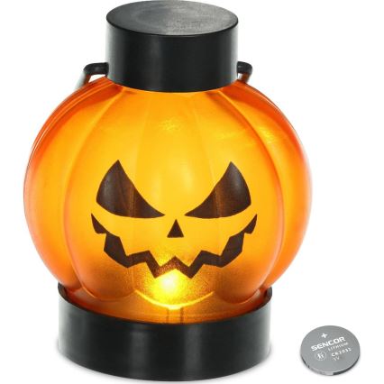 ZESTAW 6x LED Dekoracja HALLOWEEN LED/1xCR2032/ciepła biel dynie