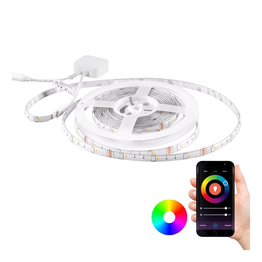 RGB LED Ściemnialna taśma Wi-fi + tryb muzyczny LED/16W/230V 5 m Tuya