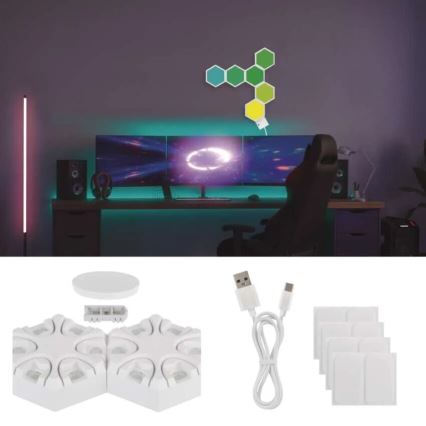 RGBIC Lampa ściemnialna stołowa GoSmart LED/5,5W/230V Wi-Fi Tuya
