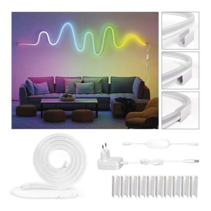RGBIC LED Taśma ściemnialna GoSmart LED/24W/230V 3 m Wi-Fi Tuya