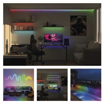 RGBIC LED Taśma ściemnialna GoSmart LED/33W/230V 5 m Wi-Fi Tuya