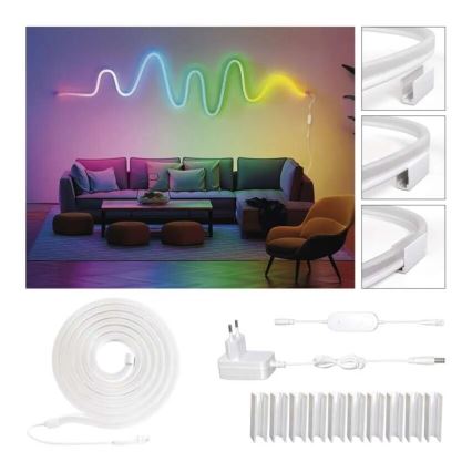 RGBIC LED Taśma ściemnialna GoSmart LED/33W/230V 5 m Wi-Fi Tuya