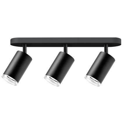 RGBW LED Lampa Sufitowa do Łazienki TURYN 3xGU10/6,5W/230V 2700-6500K Wi-Fi IP44 Czarna