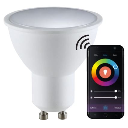 RGBW LED Żarówka ściemnialna G45 GU10/5,5W/230V 2700-6500K Wi-Fi Tuya