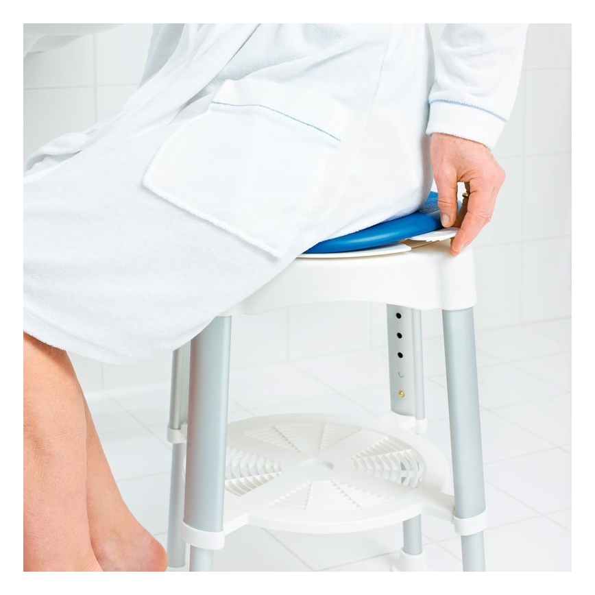 Ridder - Obrotowy stołek 58x35,5 cm niebieski/biały