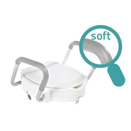 Ridder - Podwyższana deska sedesowa z uchwytami, biała