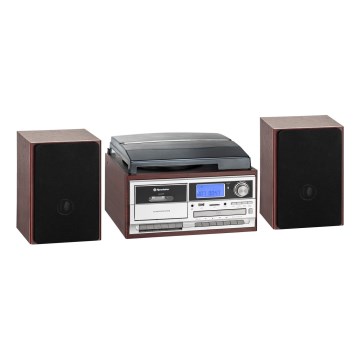 Roadstar HIF-8892 EBT - system Hi-Fi z gramofonem, odtwarzaczem CD i magnetofonem kasetowym, 64 W/230 V + pilot