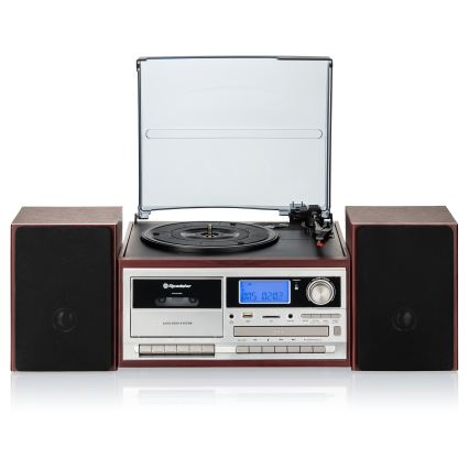 Roadstar HIF-8892 EBT - system Hi-Fi z gramofonem, odtwarzaczem CD i magnetofonem kasetowym, 64 W/230 V + pilot