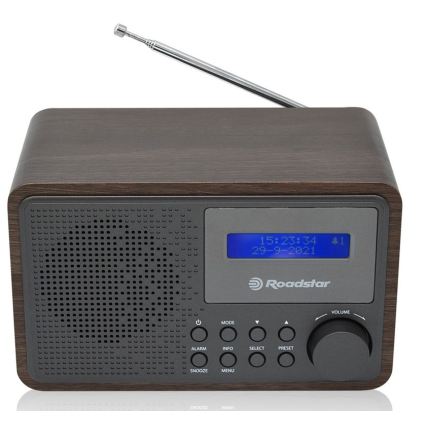 Roadstar HRA-700D+/WD - Radio z DAB+, FM i budzikiem 16W/230V/4xAA