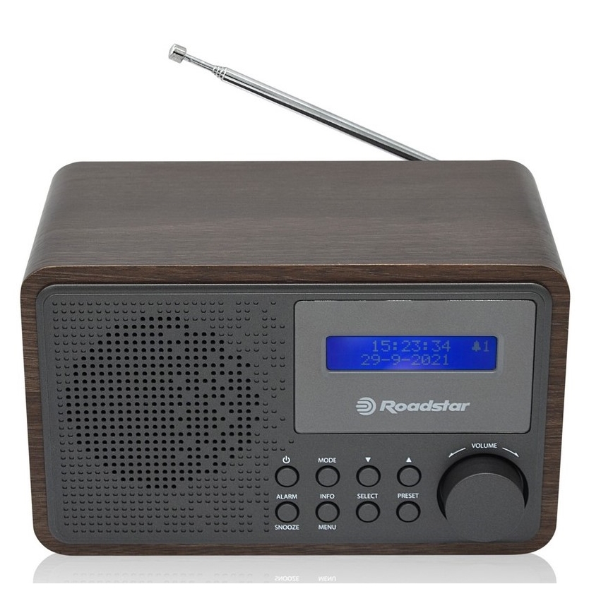 Roadstar HRA-700D+/WD - Radio z DAB+, FM i budzikiem 16W/230V/4xAA