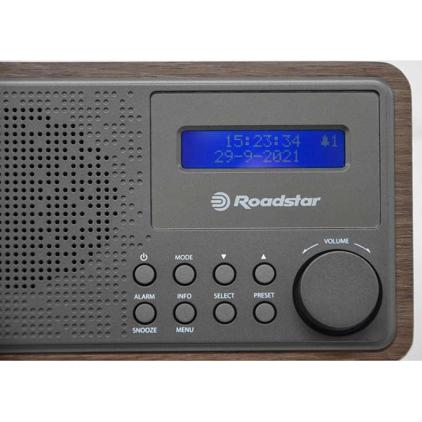 Roadstar HRA-700D+/WD - Radio z DAB+, FM i budzikiem 16W/230V/4xAA