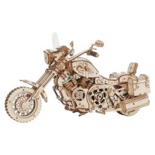 RoboTime - 3D drewniane puzzle mechaniczne Motocykl cruiser