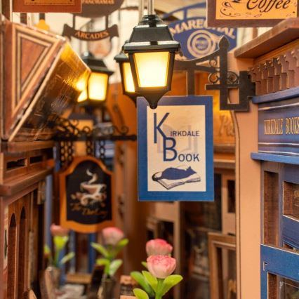 RoboTime - 3D układanka LED Podpórka do książek Spotkanie w pasażu z książkami 2xAAA