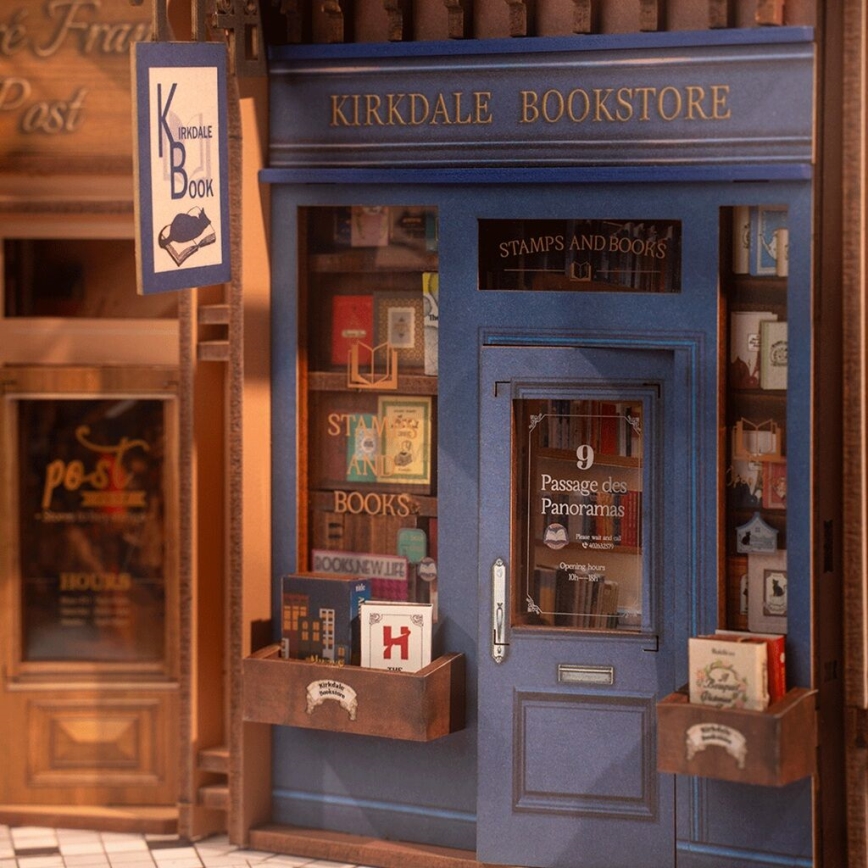 RoboTime - 3D układanka LED Podpórka do książek Spotkanie w pasażu z książkami 2xAAA