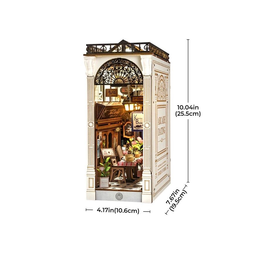 RoboTime - 3D układanka LED Podpórka do książek Spotkanie w pasażu z książkami 2xAAA