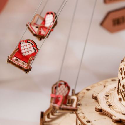 RoboTime - 3D puzzle z pozytywką Karuzela łańcuchowa
