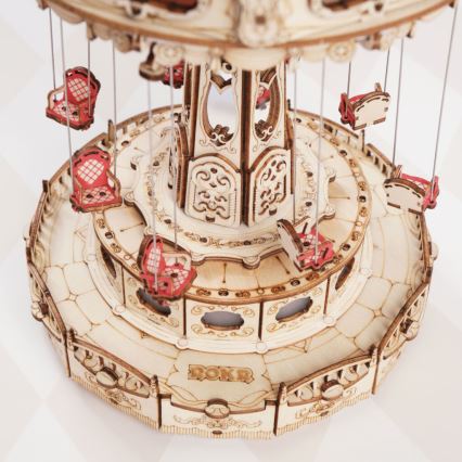 RoboTime - 3D puzzle z pozytywką Karuzela łańcuchowa