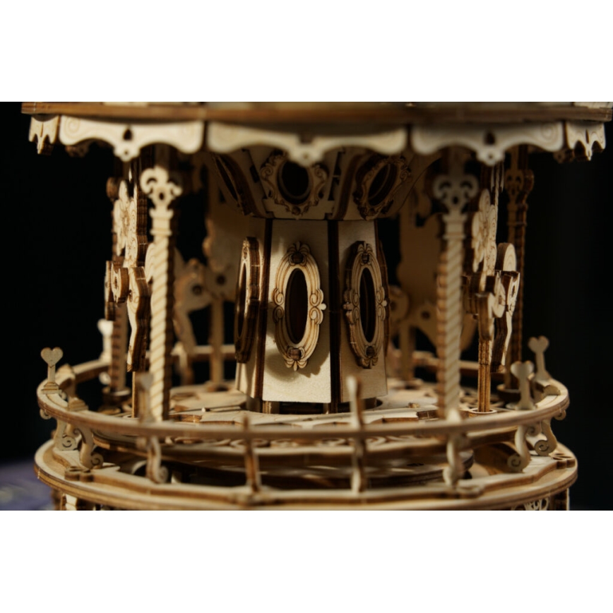 RoboTime - 3D puzzle z pozytywką Romantyczna karuzela