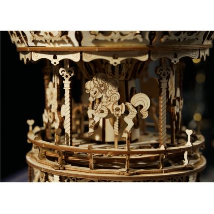 RoboTime - 3D puzzle z pozytywką Romantyczna karuzela