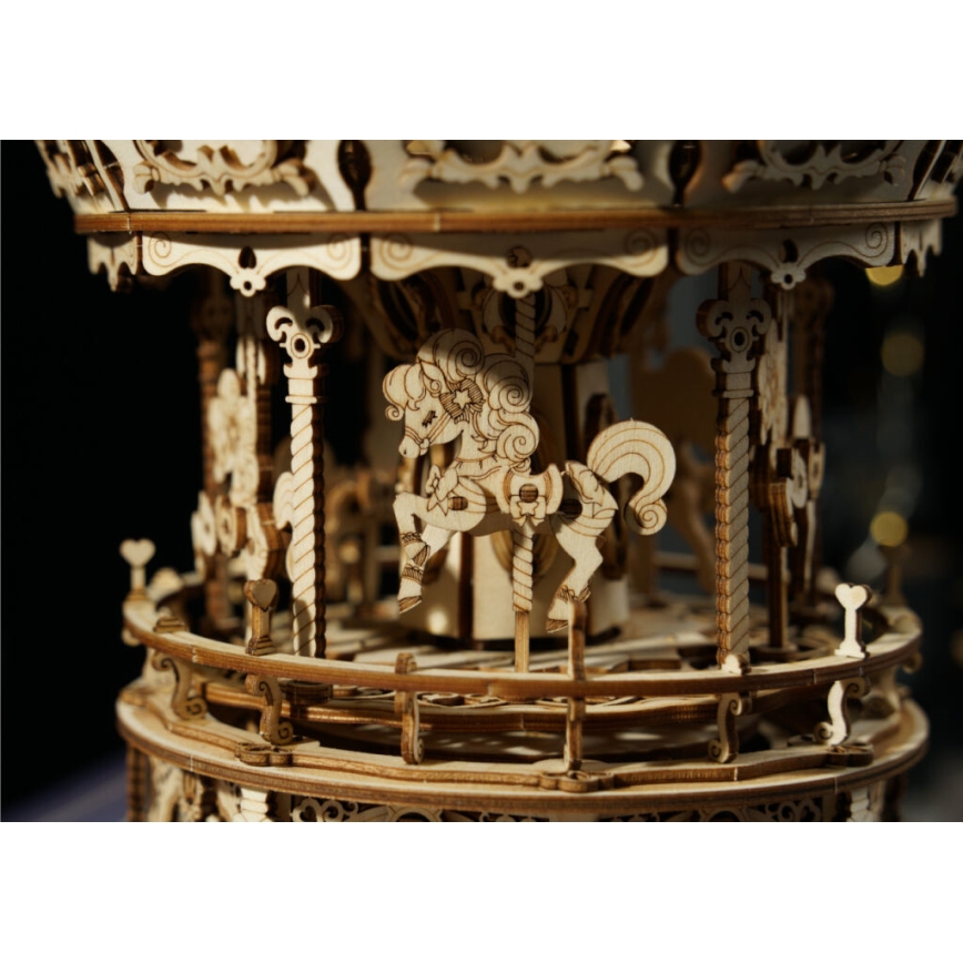 RoboTime - 3D puzzle z pozytywką Romantyczna karuzela