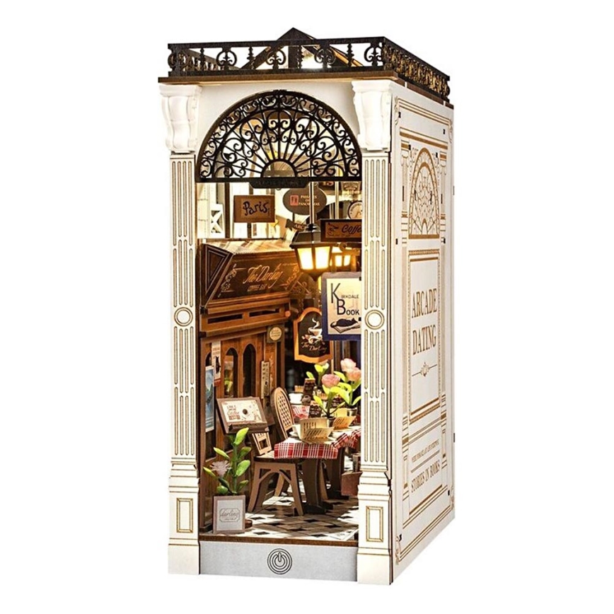 RoboTime - 3D układanka LED Podpórka do książek Spotkanie w pasażu z książkami 2xAAA