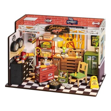 RoboTime - Miniaturowy dom Garaż 2xAAA