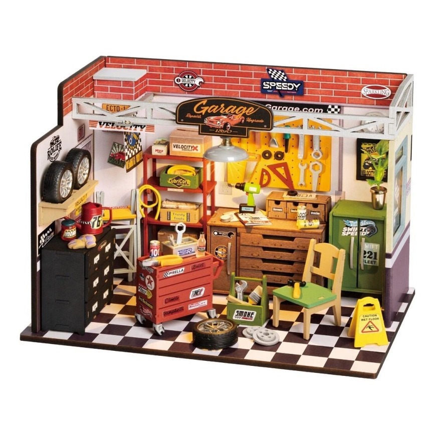 RoboTime - Miniaturowy dom Garaż 2xAAA