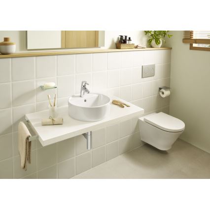 Roca A3270MJ000 - Umywalka nablatowa GAP śr. 39 cm ceramika/biały