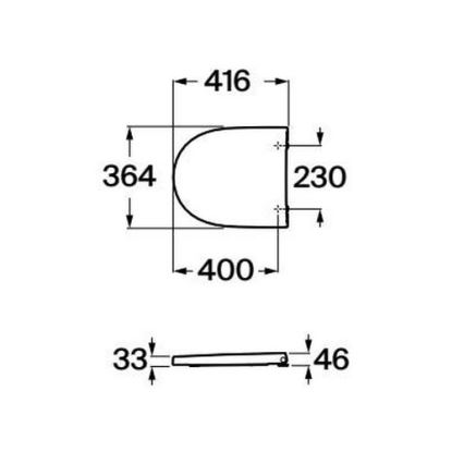 Roca A8012AC00B - Deska sedesowa SoftClose MERIDIAN supralit/biała