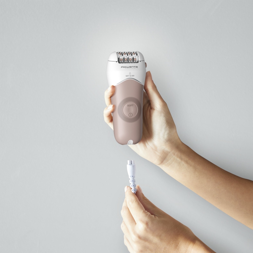 Rowenta - Epilator WET&DRY 4,5W/5V 600 mAh beżowy/złoty