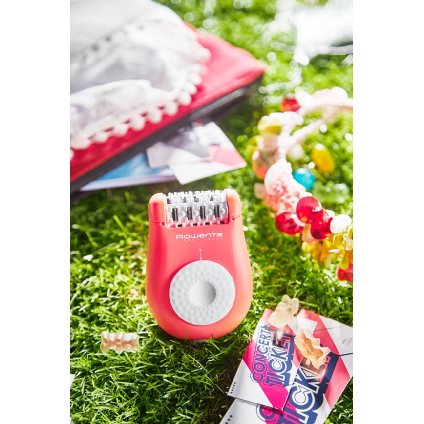 Rowenta - Epilator EASY TOUCH 230V różowy