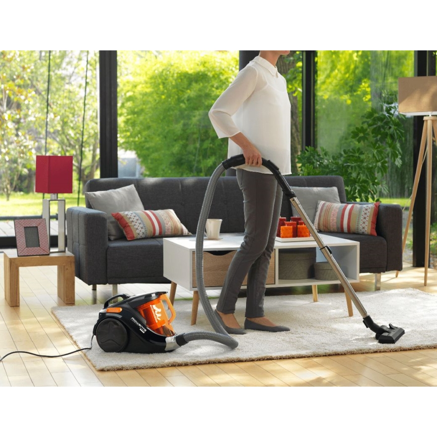 Rowenta - Odkurzacz bezworkowy COMPACT POWER 1,5l 750W/230V czarny/pomarańczowy