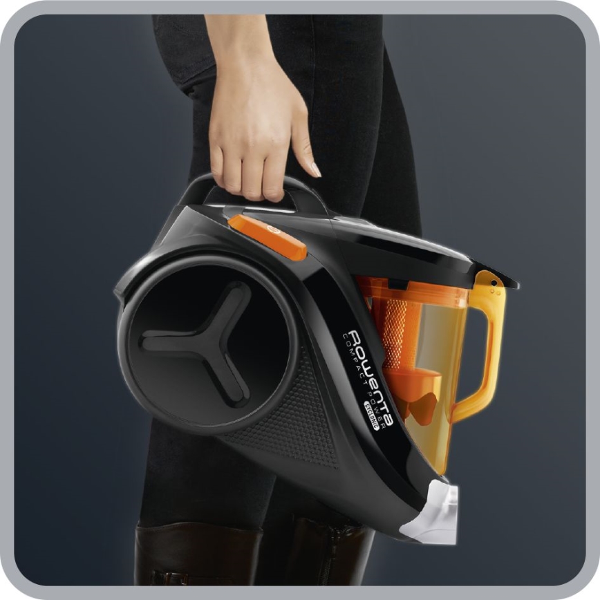 Rowenta - Odkurzacz bezworkowy COMPACT POWER 1,5l 750W/230V czarny/pomarańczowy