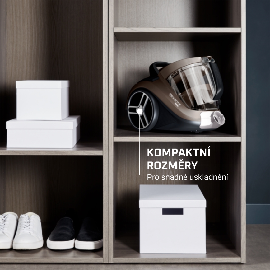 Rowenta - Odkurzacz bezworkowy COMPACT POWER XXL 2,5l 900W/230V brązowy