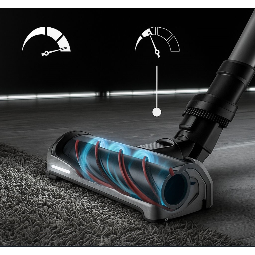 Rowenta - Odkurzacz pionowy z mopem X-FORCE FLEX ANIMAL AQUA AUTO 3w1 480W/32,4V 2500 mAh niebieski