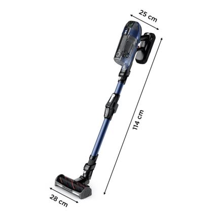 Rowenta - Odkurzacz pionowy z mopem X-FORCE FLEX ANIMAL AQUA AUTO 3w1 480W/32,4V 2500 mAh niebieski