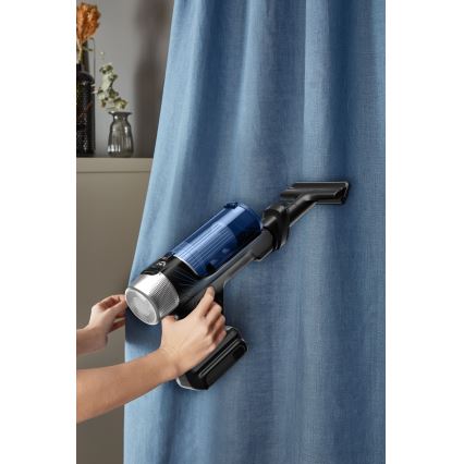 Rowenta - Odkurzacz pionowy z mopem X-FORCE FLEX ANIMAL AQUA AUTO 4w1 250W/25,2V 2500 mAh czarny/niebieski