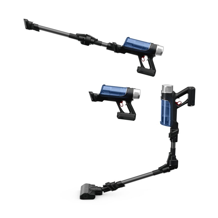 Rowenta - Odkurzacz pionowy z mopem X-FORCE FLEX ANIMAL AQUA AUTO 4w1 250W/25,2V 2500 mAh czarny/niebieski