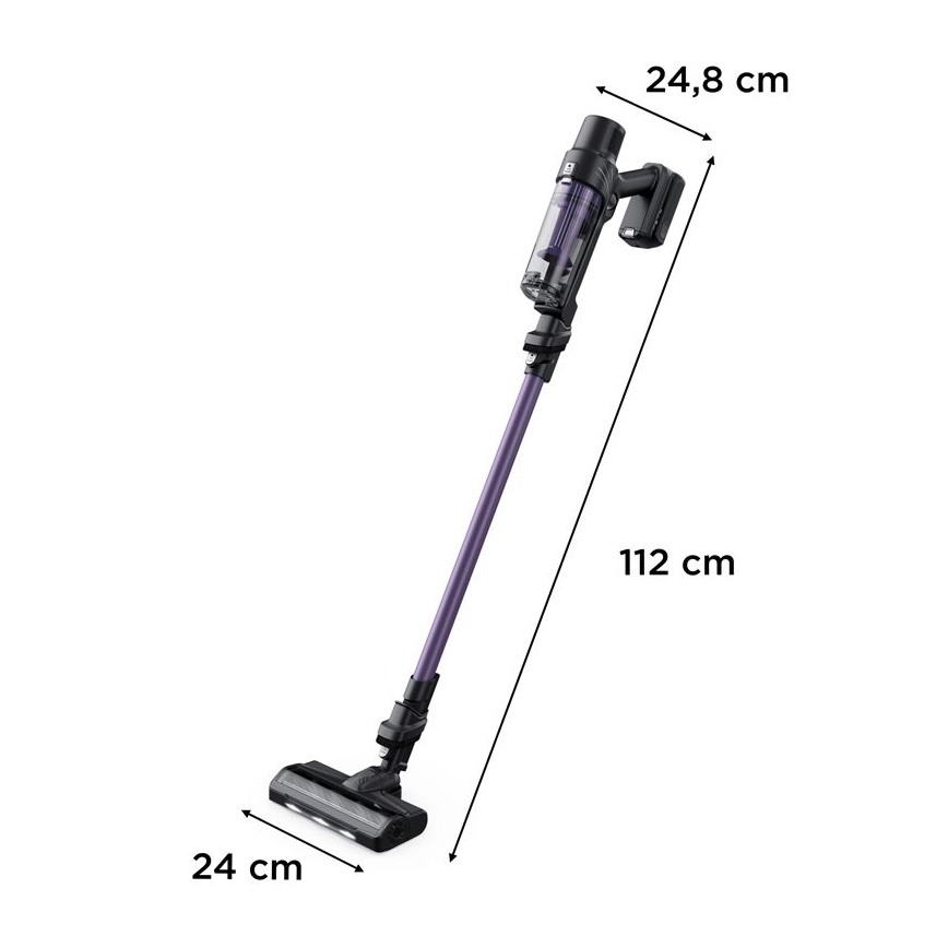 Rowenta - Odkurzacz pionowy X-PERT 2w1 140W/18V 2500 mAh fioletowy