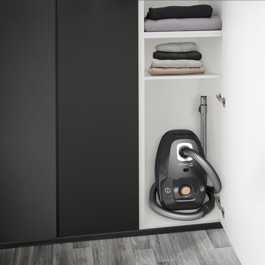 Rowenta - Odkurzacz workowy ZIELONY FORCE EFFITECH ECO TOTAL CLEAN 400W/230V czarny