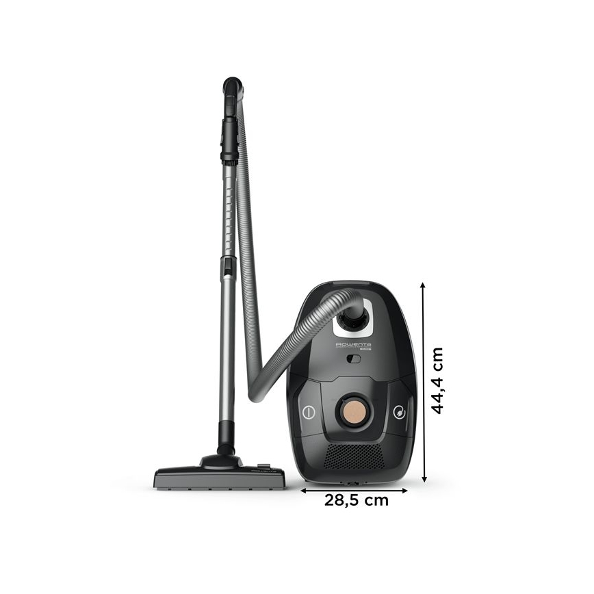Rowenta - Odkurzacz workowy ZIELONY FORCE EFFITECH ECO TOTAL CLEAN 400W/230V czarny