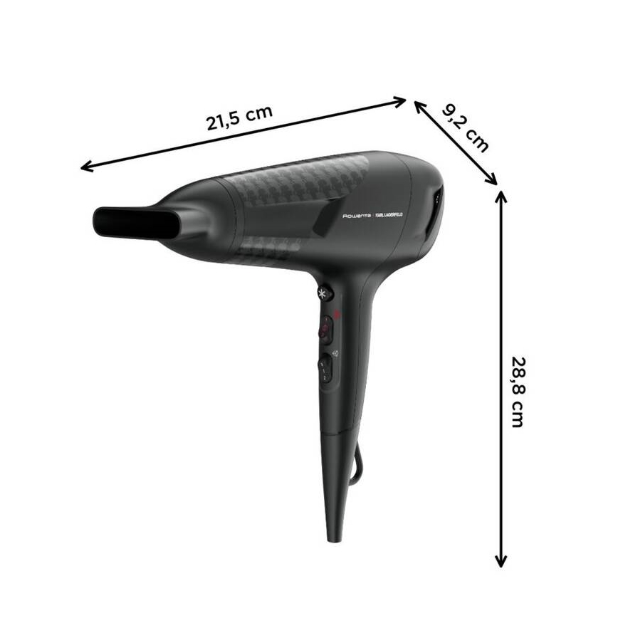 Rowenta - Suszarka do włosów KARL LAGERFELD STUDIO DRY 2100W/230V czarna